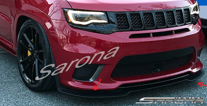 Custom Jeep Grand Cherokee  SUV/SAV/Crossover Front Lip/Splitter (2017 - 2021) - $650.00 (Part #JP-018-FA)